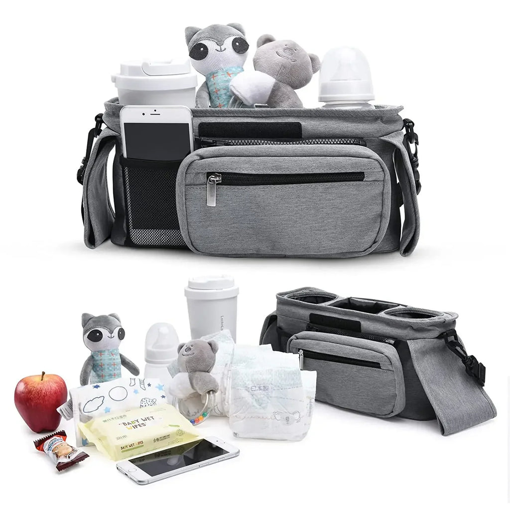 Large capacity stroller storage bag
