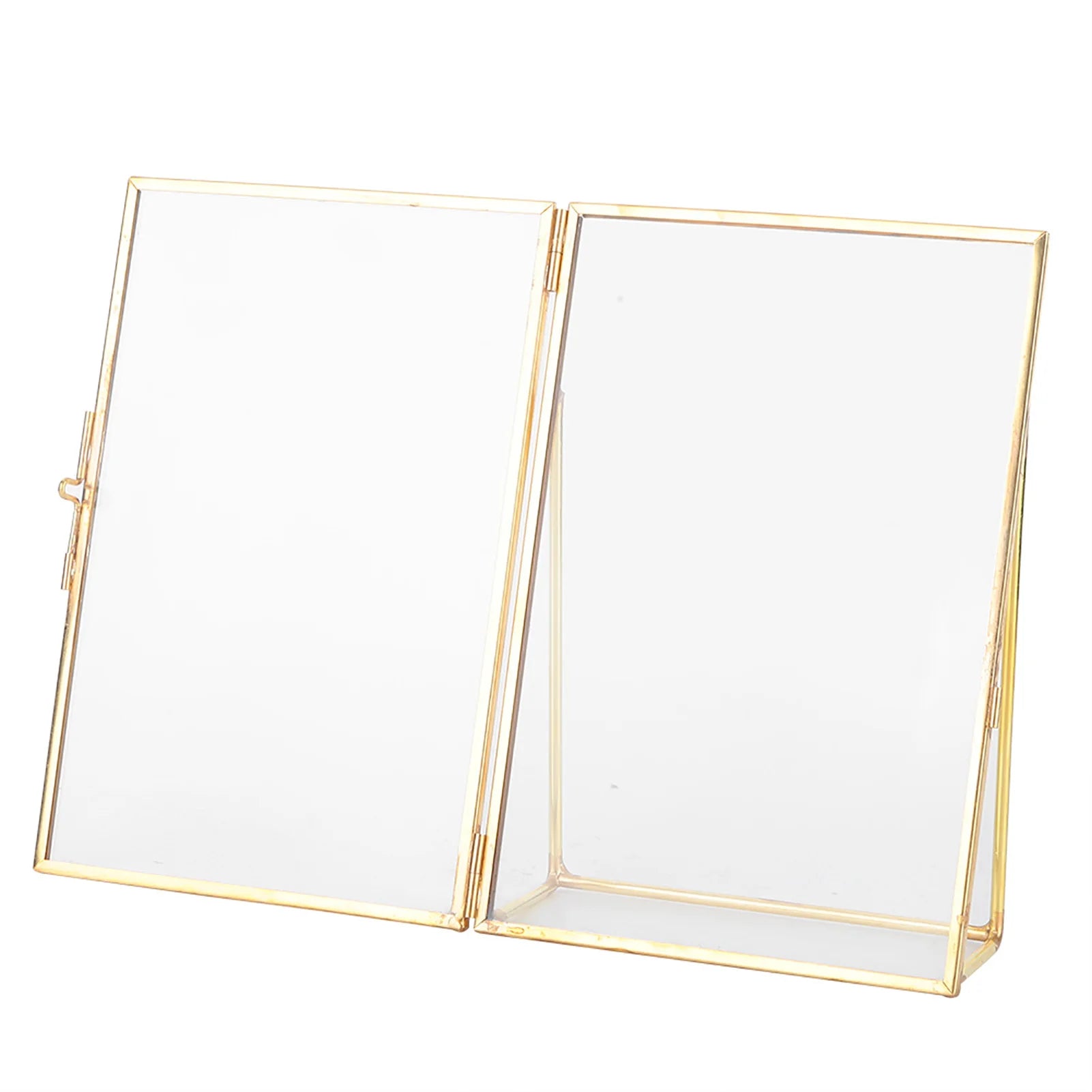 Fotoram i glas och mässing