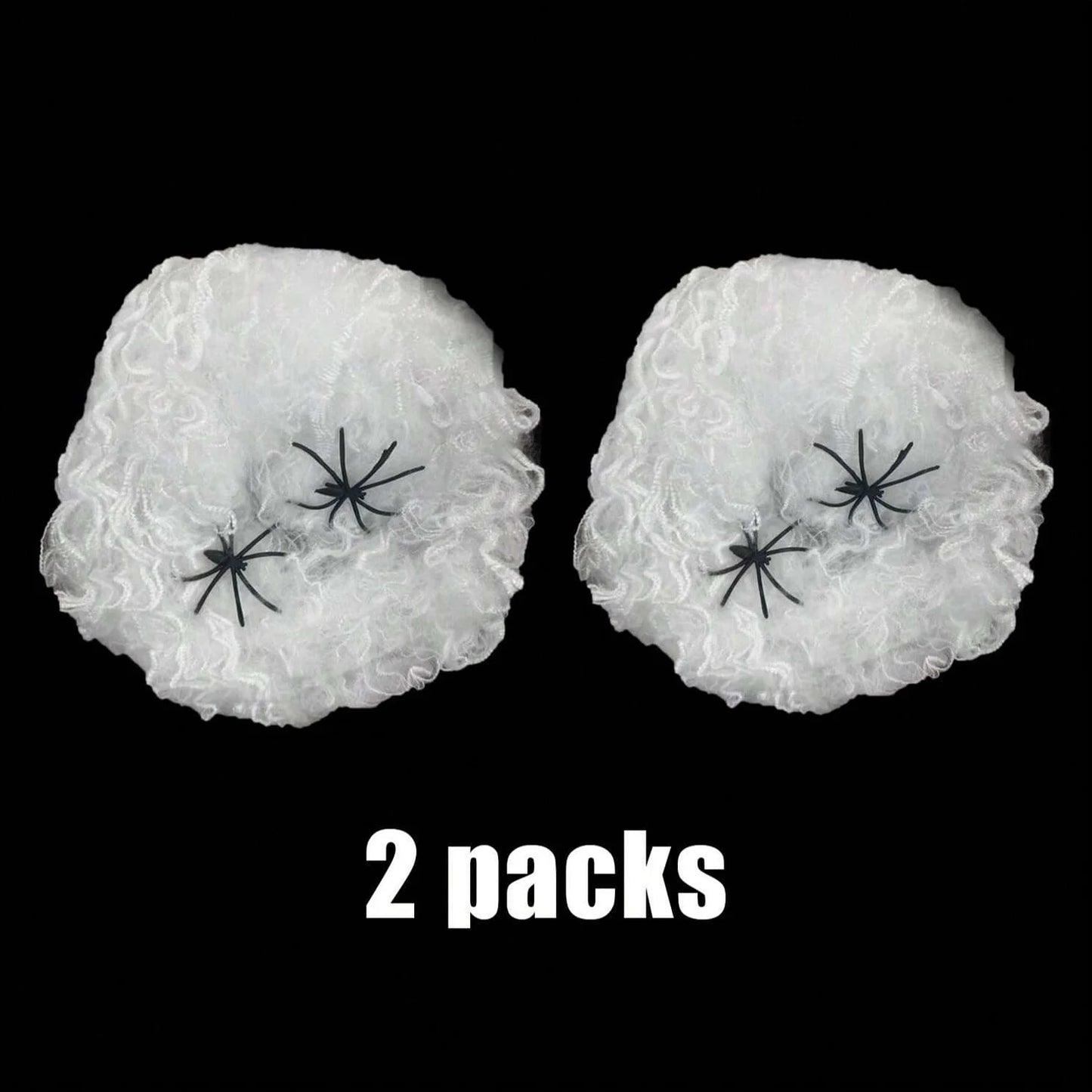 Dekorativa spindelnät i bomull – 2-pack