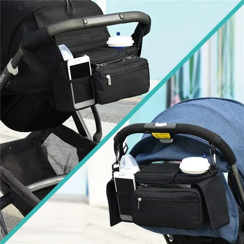 Large capacity stroller storage bag