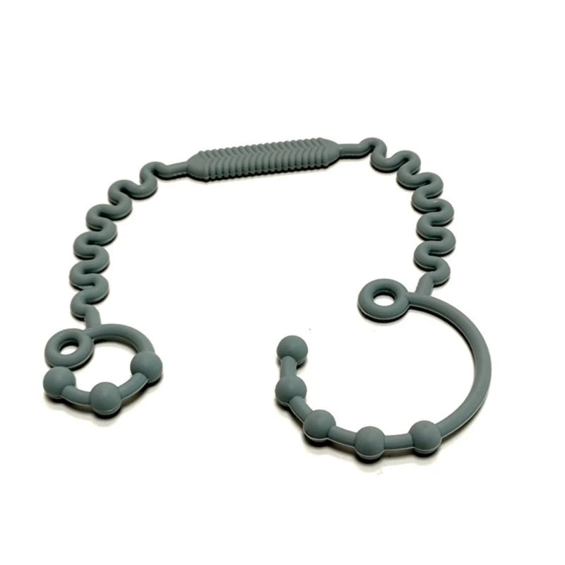 Justerbar silikonrem för nappflaska, napp eller leksak