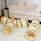 Hopfällbar lektunnel för nyfikna och lekfulla katter