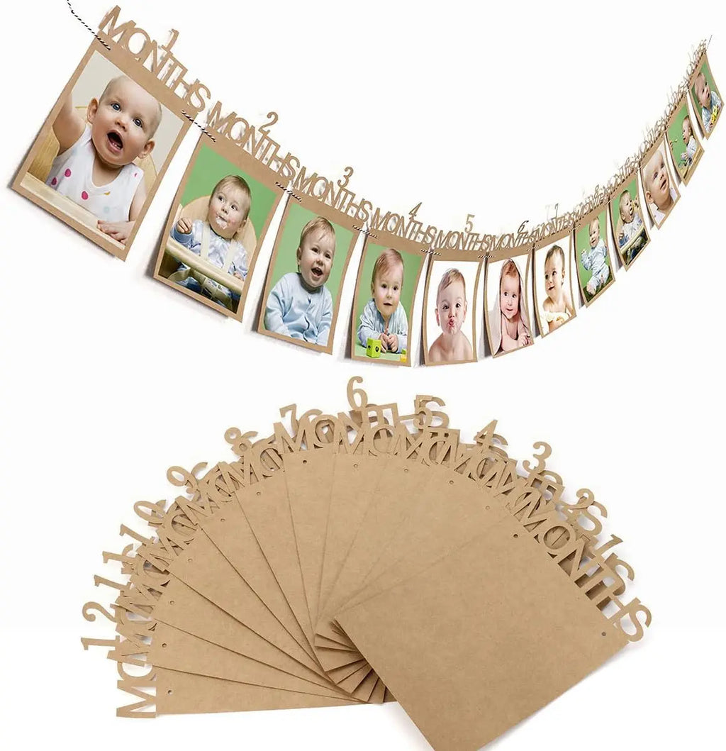 Fotobanner från första födelsedagen