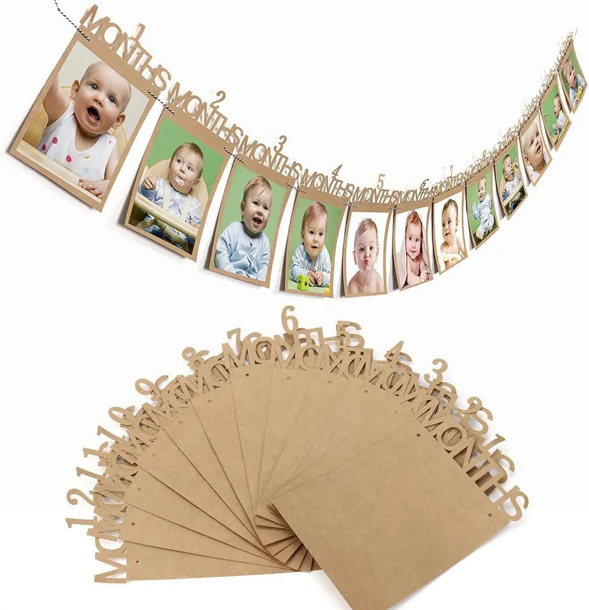 Fotobanner från första födelsedagen