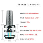 Professionellt Gelset med Rubber Base och No Wipe Top Coat