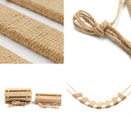 Klätterbro i trä och sisal för lek och aktivering