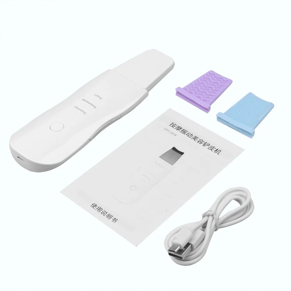 Electric facial cleanser with vibration and deep cleansing