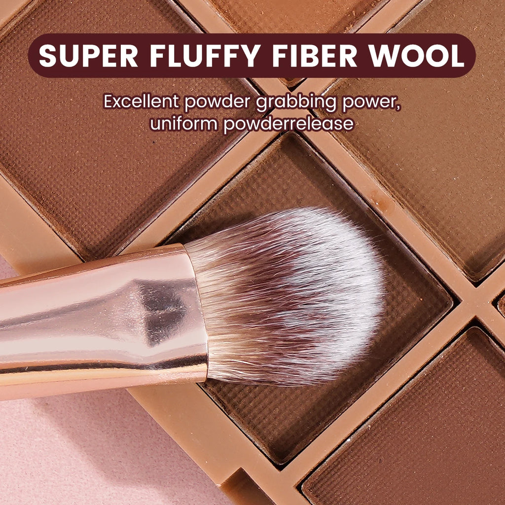 Dubbeländade ögonskuggsborstar för mjuk och precis applicering