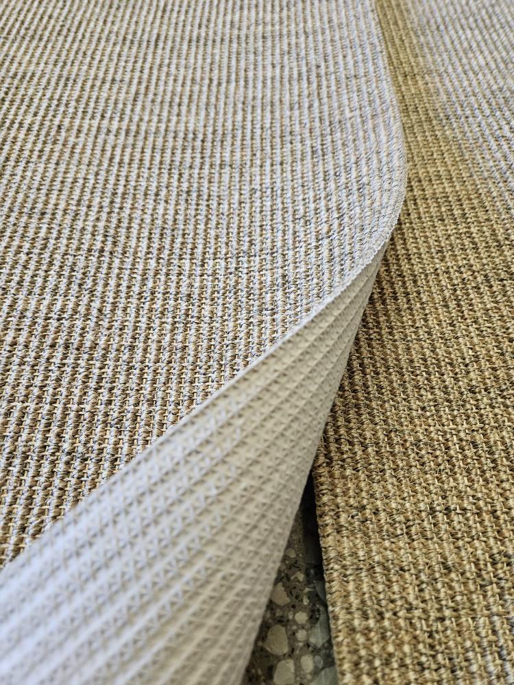 Svensktillverkad måttbeställd sisalmatta 🇸🇪 - Kjellbergs Sisal Boucle Sand