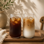 Räfflade dricksglas i elegant design 4/6 pack