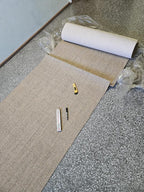 Svensktillverkad måttbeställd sisalmatta 🇸🇪 - Kjellbergs Sisal Boucle Sand